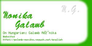monika galamb business card